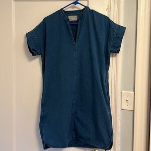 Everlane Denim Mini Shift Dress Size 4